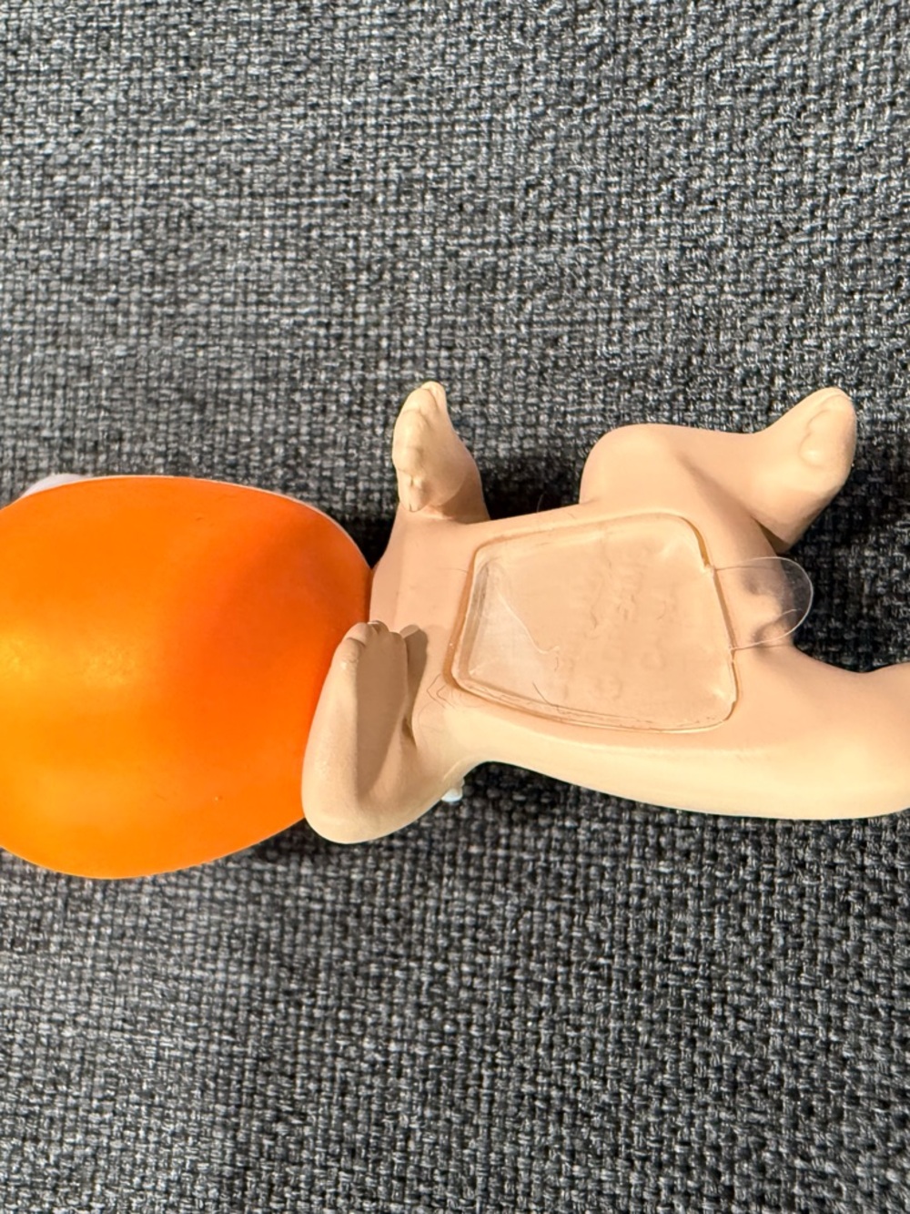 Orange Silicone Coin Purse Keychain for Women